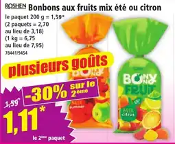 Norma ROSHEN Bonbons aux fruits offre