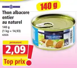 Norma SEPTENNAIS GARDEN Thon albacore entier au naturel offre