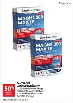 Auchan Santarôme gamme magnésium offre