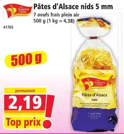 Norma Les Régions d'Alsace Pâtes nids offre