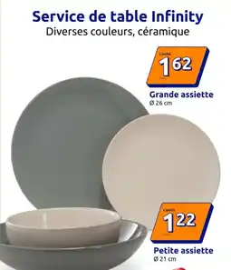 Action Infinity Service de table offre
