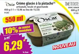 Norma Oscar Crème glacée à la pistache offre