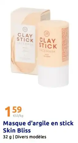 Action Skin Bliss Masque d'argile en stick offre