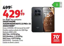 Auchan XIAOMI REDMI NOTE 15 PRO+ 5G offre