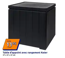Action Keter Table d'appoint avec rangement offre