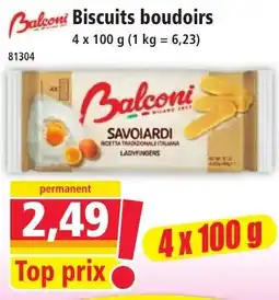 Norma Balconi Biscuits boudoirs offre
