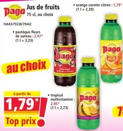 Norma Pago Jus de fruits offre