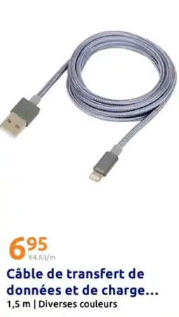 Action Câble de transfert de données et de charge offre