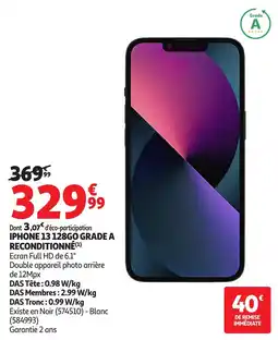 Auchan IPHONE 13 offre