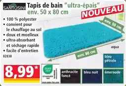 Norma SANTOSINI Tapis de bain "ultra-épais" offre