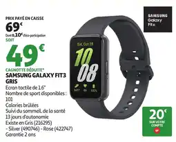 Auchan SAMSUNG GALAXY FIT3 offre