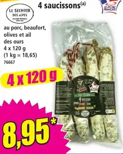 Norma LE SECHOIR DES ALPES 4 saucissons offre