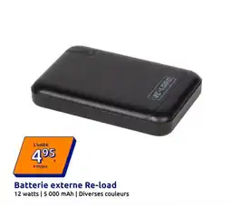 Action RE-LORD Batterie externe Re-load offre