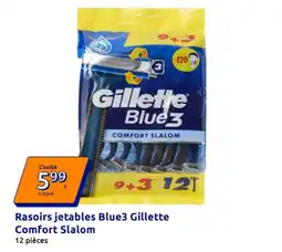 Action Gillette Rasoirs jetables Blue3 offre