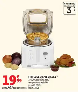 Auchan Qilive FRITEUSE Q.5261 offre