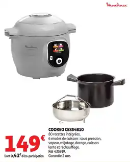 Auchan Moulinex COOKEO CE854B10 offre