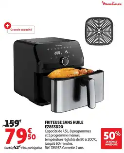 Auchan Moulinex Friteuse sans huile offre