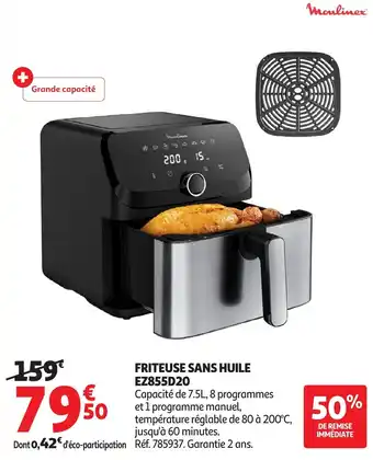 Auchan Moulinex Friteuse sans huile offre