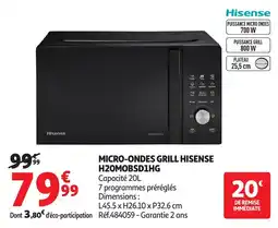 Auchan Hisense MICRO-ONDES GRILL offre