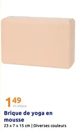 Action Brique de yoga en mousse offre