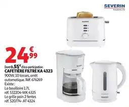 Auchan SEVERIN CAFETIERE FILTRE offre
