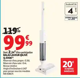 Auchan QILIVE BALAI LAVEUR offre
