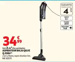 Auchan QILVE Aspirateur balai offre