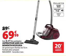Auchan ROWENTA ASPIRATEUR SANS SAC offre