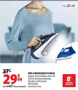 Auchan Calor Fer à repasser FV2848 offre