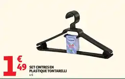 Auchan Tontarelli Cintres en plastique offre