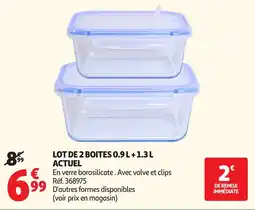 Auchan Actuel Lot de 2 boites offre