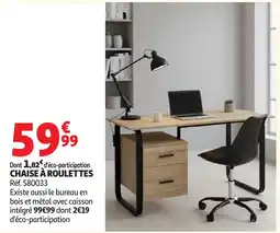 Auchan CHAISE À ROULETTES offre
