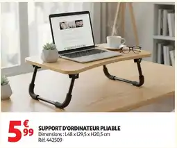 Auchan Support d'ordinateur pliable offre