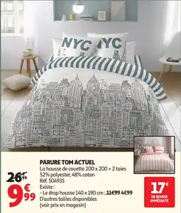Auchan Actuel parure tom offre