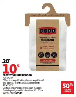 Auchan DODO PROTECTION LITERIE offre