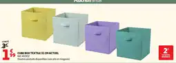 Auchan Cube Box Textile offre