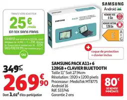 Auchan Samsung pack a11+ 6 128gb+clavier bluetooth offre