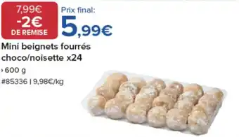 Mini beignets fourrés