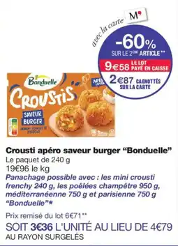 Monoprix Bonduelle Crousti offre