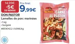 Costco Don Pastor Lamelles de porc marinées offre
