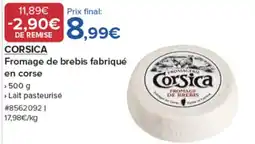 Costco Corsica Fromage de brebis offre
