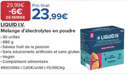 Costco LIQUID I.V. Mélange d'électrolytes en poudre offre