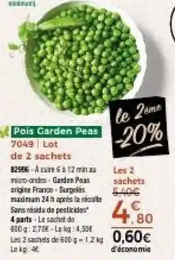 Thiriet Pois Garden Peas offre