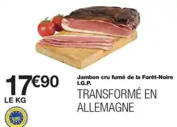 Monoprix Jambon cru fumé de la Forêt-Noire I.G.P. offre