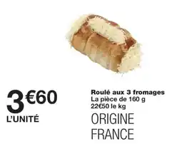 Monoprix Roulé aux 3 fromages offre
