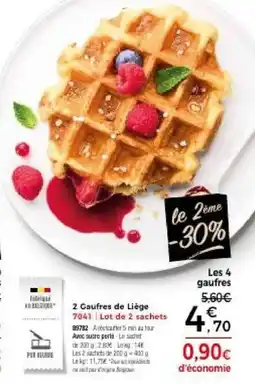 Thiriet Gaufres de Liège offre