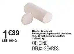 Monoprix Bûche de chèvre offre