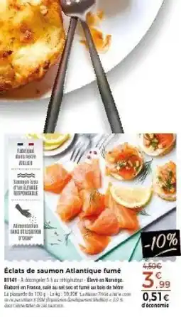 Thiriet Éclats de saumon Atlantique fumé offre