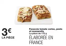 Monoprix Focaccia tomate cerise, pesto et mozzarella offre
