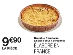 Monoprix Crumble framboise offre